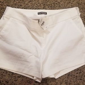 Express Mid-Rise Cotton Blend Shorts